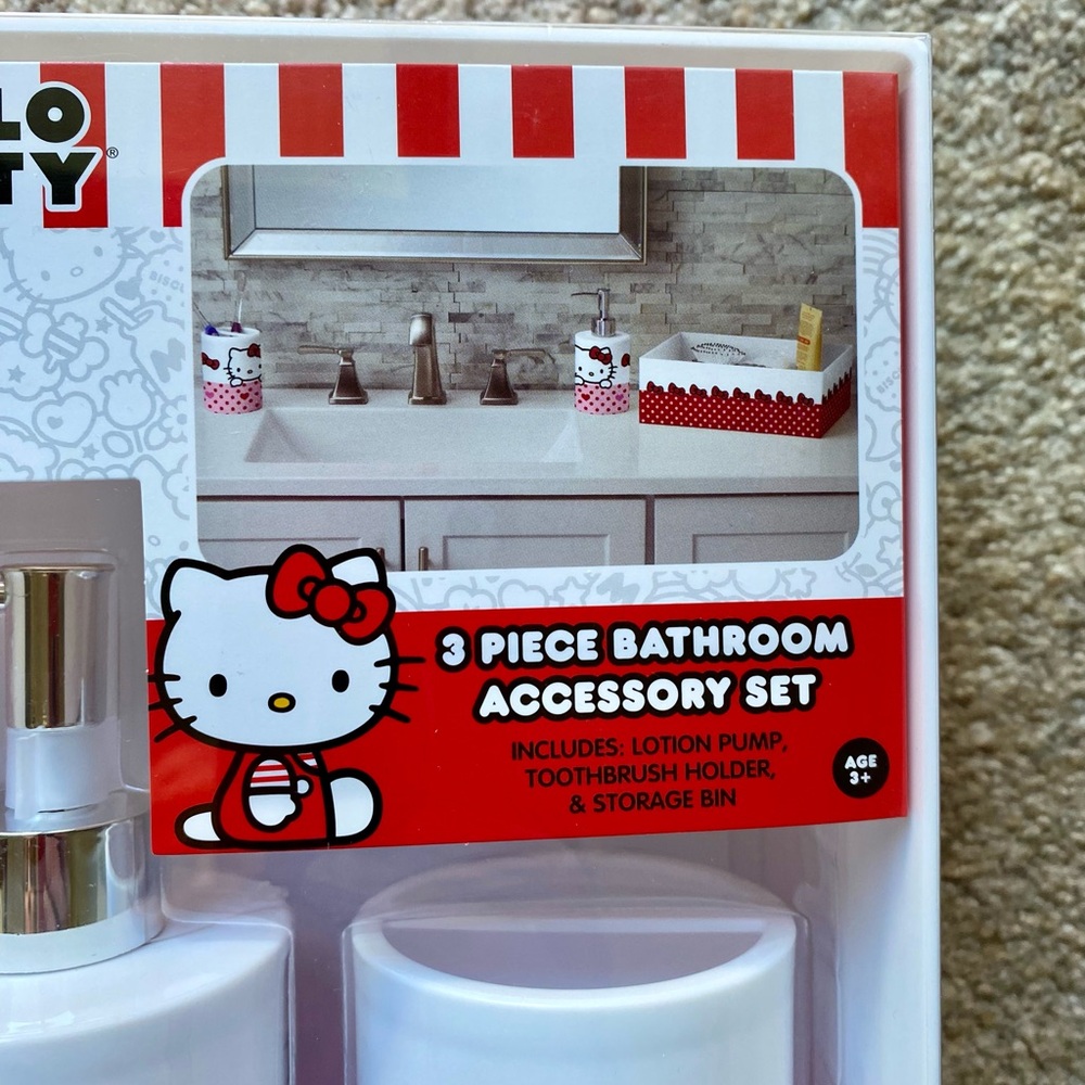Hello Kitty 3 Pc. Bathroom Set 🆕 - Picture 4 of 10